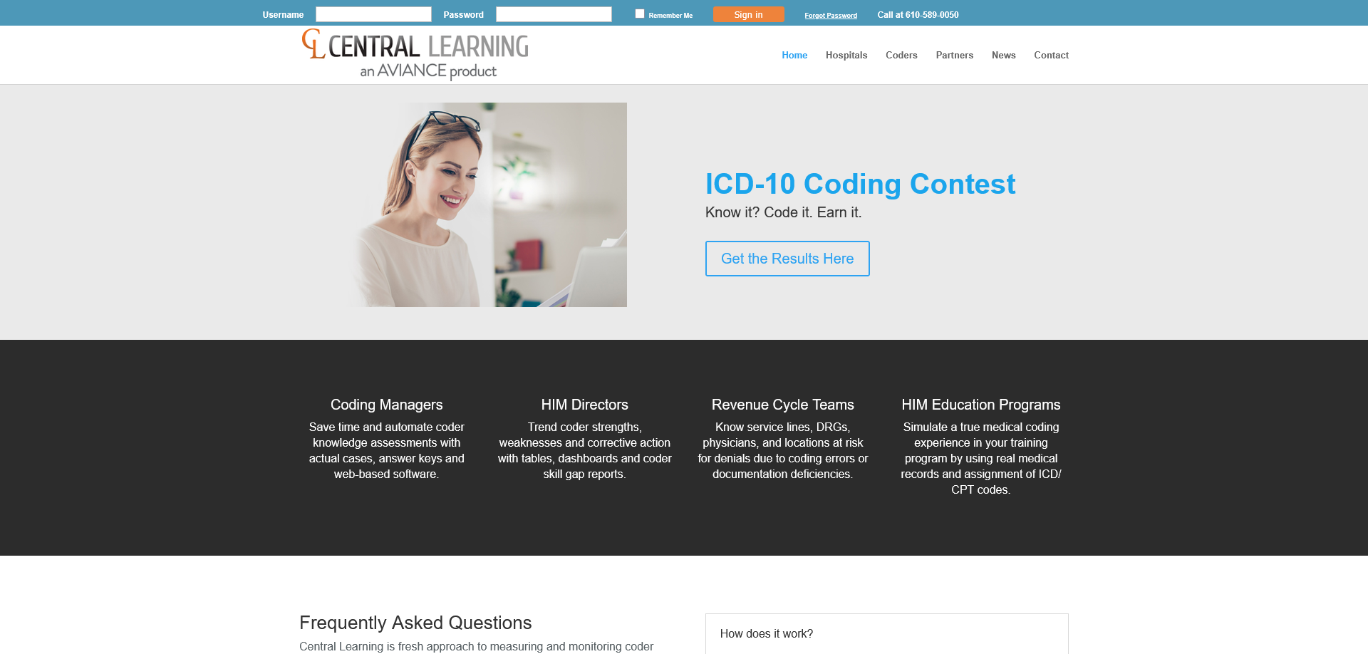 Temporary Central Learning platform image